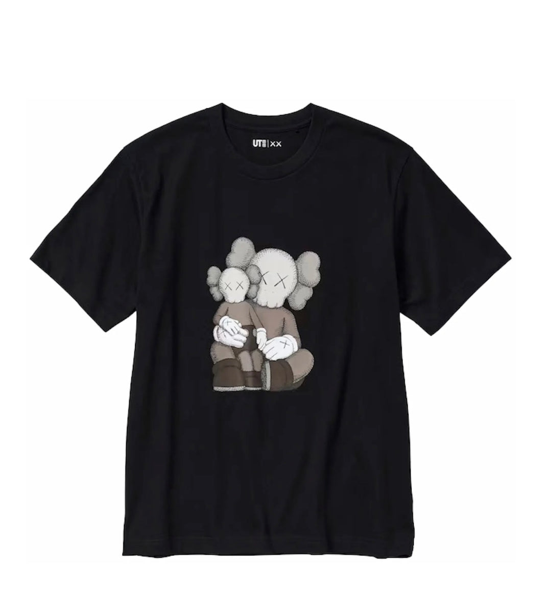 KAWS x Uniqlo fashion Passing Through Tee Grey Color T-shirt Size X-large (Asia Sizing)