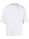 Palm Angels Neck Logo Oversized T-Shirt - Grey