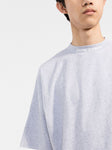 Palm Angels Neck Logo Oversized T-Shirt - Grey