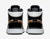 Nike Air Jordan 1 Mid SE Patent "Black/Metallic Gold"