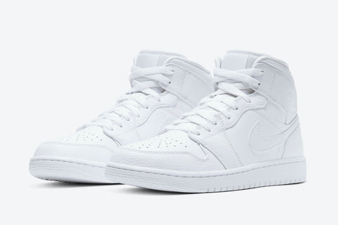 Nike Air Jordan 1 Mid "Triple White"