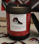 AJ1 Bred Toe Candle Jar